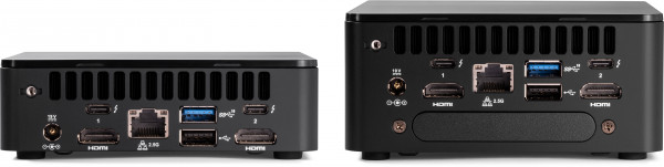 Rear view of Intel’s NUC 12