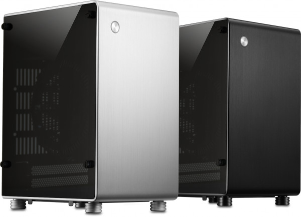 The NanoQube Z2, available in silver and black chassis