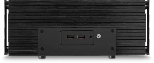 Front: two USB 3.2 ports and 3.5mm audio port.